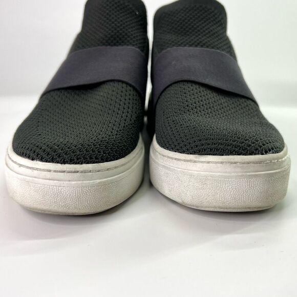 Eileen Fisher Pari Platform Knit Sneakers Graphite Grey 7.5 - Picture 4 of 12